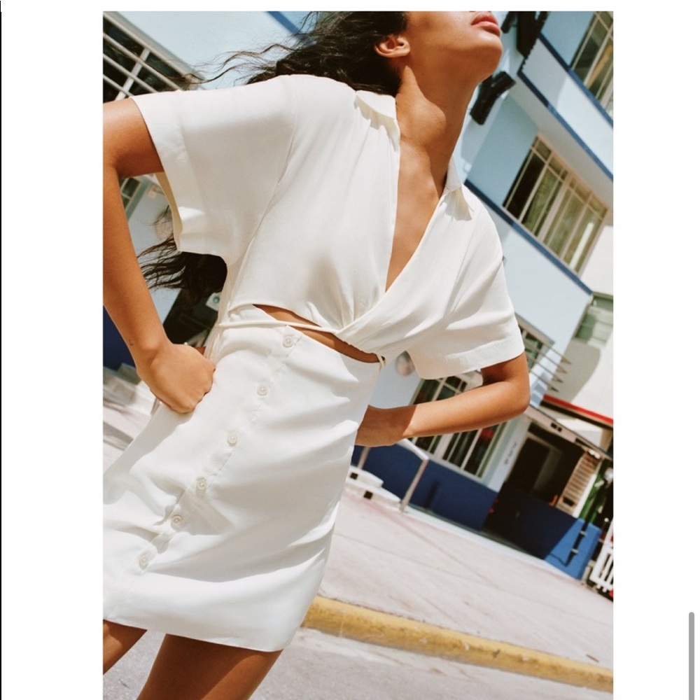 Zara White Mini Dress